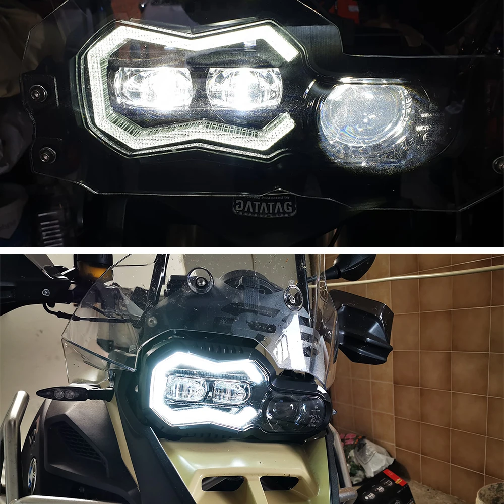 Phare LED moto - Feu Led moto - 20W - 82mm - Carré