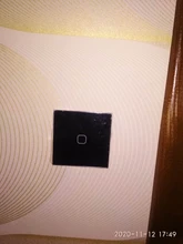 Glass-Switch-Panel Wall-Touch-Switch Minitiger White 1-Gang Crystal 1-Way Eu/Uk-Standard