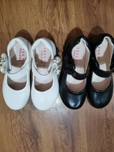 Zapatos de cuero para niñas, zapatos escolares de princesa para vestido de boda, sandalias de verano con lazo, moda coreana, color negro