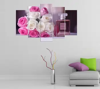 

Flower Themed 5 Piece Mdf Table