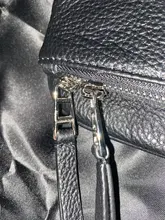 Alas decoradas bolso de un solo hombro de mujer casual moda desenfadada dos cadenas Bolsa Bandolera bolsos de cuero