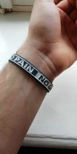 Pulsera de silicona de estilo minimalista para hombres y mujeres, pulsera deportiva de reconocimiento de personalidad, sin dolor ni ganancia