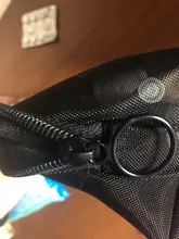 1 Uds. De neceser portátil para hombre y mujer, organizador de viaje transparente, a la moda, grande, negro, bolsa de maquillaje