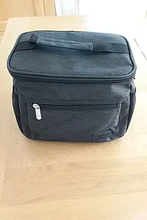 Tomule térmica almuerzo bolsa para las mujeres de los hombres, bolsas de moda Picnic portátil bolsas impermeable estuche de aislamiento térmico negro