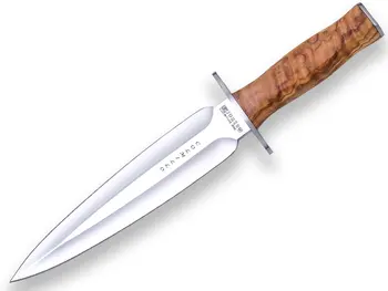 

Joker CO108 Tusk knife matte Tusk with fist in olive wood and leaf 21,5 cm