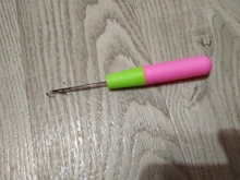 Agujas de ganchillo para cabello trenzado Jumbo y trenzas de ganchillo, 1 unidad, 15Cm, Color rosa y limón, de plástico para tejer