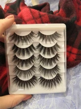 SEXYSHEEP-pestañas postizas 3D de visón, pestañas largas naturales/gruesas, útiles de extensión de belleza, 5 pares