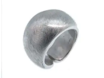 

Wide ring shape of electroforming silver tone