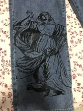 SHENGPALAE-pantalones vaqueros de pierna ancha para mujer, Jeans holgados informales con estampado de Hip-hop para verano, 2021