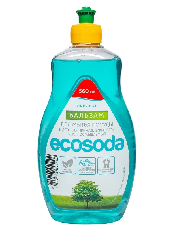 Mama Ultimate EcoSoda Бальзам для мытья посуды, 560мл(флакон