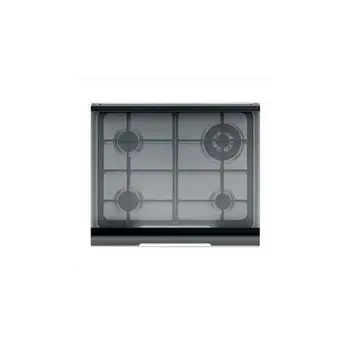 

[Refurbished SILVER] cover for hob tempered glass from 60 cm black color TrasparenteELECTROLUX46.5