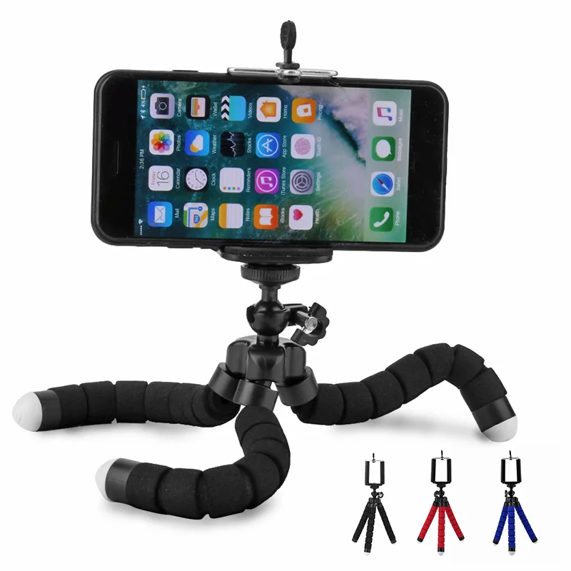 

Flexible Phone Holder Sponge Octopus Tripod Bracket Selfie Expanding Stand Mount Monopod Styling Accessories For Mobile Phone