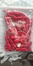 Cable-Plug Connectors Wiring Spade Electrical-Crimp-Terminal Female Insulated FDD 100pcs