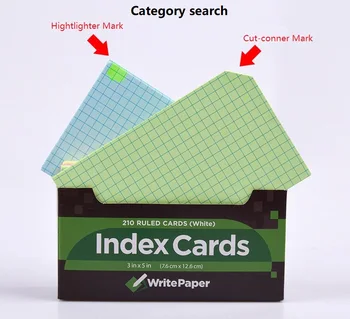 Heavyweight Ruled Grid Index Cards 12