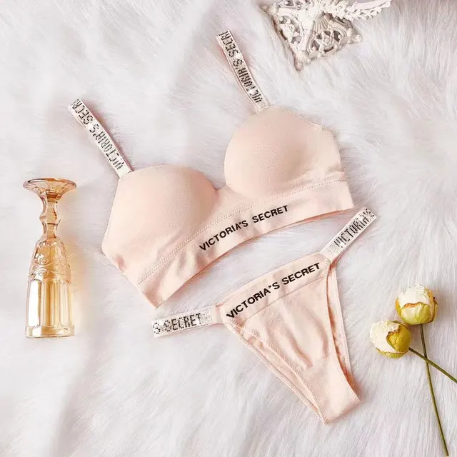 Comfort Femme Sexy Lingerie Ensemble Push Up Bra Victoria's Secret Lingerie Ensemble Femme 2 Pièces Brand Sous Vetement Femme Cotton  1