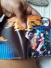 Wallet Short Purse Anime Slayer:kimetsu Demon Kamado No-Yaiba Synthetic Tanjirou/nezuko