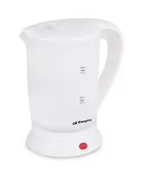 

Water kettle ORBEGOZO KT 4500 - 700W-0.5L-BPA free-safety flip cover-2 CUPS EMBEDDED