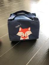 Bolsa de almuerzo con aislamiento de oso de dibujos animados para niños, Picnic, viaje, impermeable, contenedor de almacenamiento de alimentos, bolsa refrigeradora