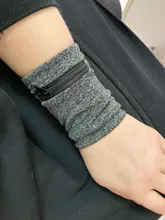 Sweatband Wrist Wallet Protector Storage-Bag Hand-Guards Zipper Running Unisex