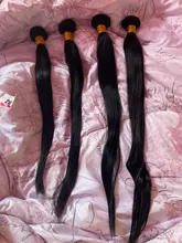 Missanna-mechones de tejido suave brasileño, extensiones de cabello humano Remy Natural grueso, 30, 32, 34, 36, 38 y 40 pulgadas, 1/3/4 Uds.