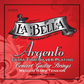 

SMH Argento string kit for classical guitar, medium-strong tension, silver-plated, La Bella