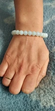 Pulsera de cuentas para mujer, piedra Natural, piedra lunar, cristal redondo, 8mm