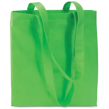 

Lot 50 PCs shopping Bag non woven green TOTE Measures 40X40 CM