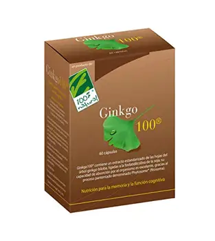 

100% Natural Ginkgo herbal supplement Mental well-being and memory-60 capsules