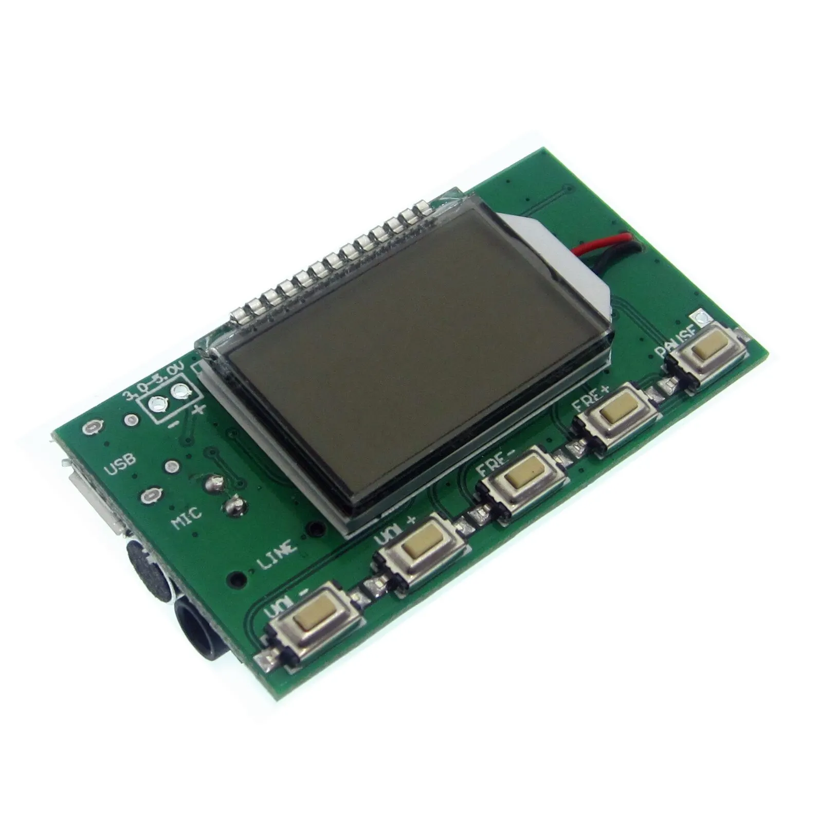 Amplificador de Radio FM para teléfono móvil, dispositivo con micrófono stéréreo/réceptor, DSP PLL, 87-108 MHz, LCD, superventas