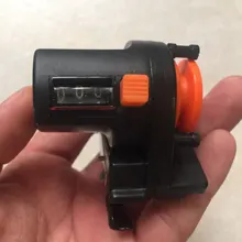 Buscador de profundidad de línea de pesca, contador de equipo de herramientas de pesca, medidor de longitud, 0-999M, 6cm, 1 Uds.