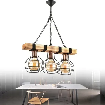 

Handmade Triple Wood Metal Pendant Lamp 2020 Modern Stylish Lighting Design