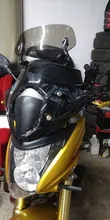 Extensión de parabrisas transparente para motocicleta, alerón de pantalla de viento, Deflector de flujo de aire ajustable, para Triumph Aprilia Honda