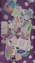 Pegatina De ciencia divertida para estudiante, elemento físico adhesivo de educación para estudiantes, bricolaje, portátil, equipaje, álbum de recortes, papelería, bicicleta, F5, 50 Uds.