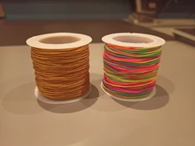 50 metros 0,8mm Cordón de Nylon hilo nudo chino Macrame cable pulsera trenzada cuerda manualidades con abalorios joyería de DIY cable del hilo de rosca