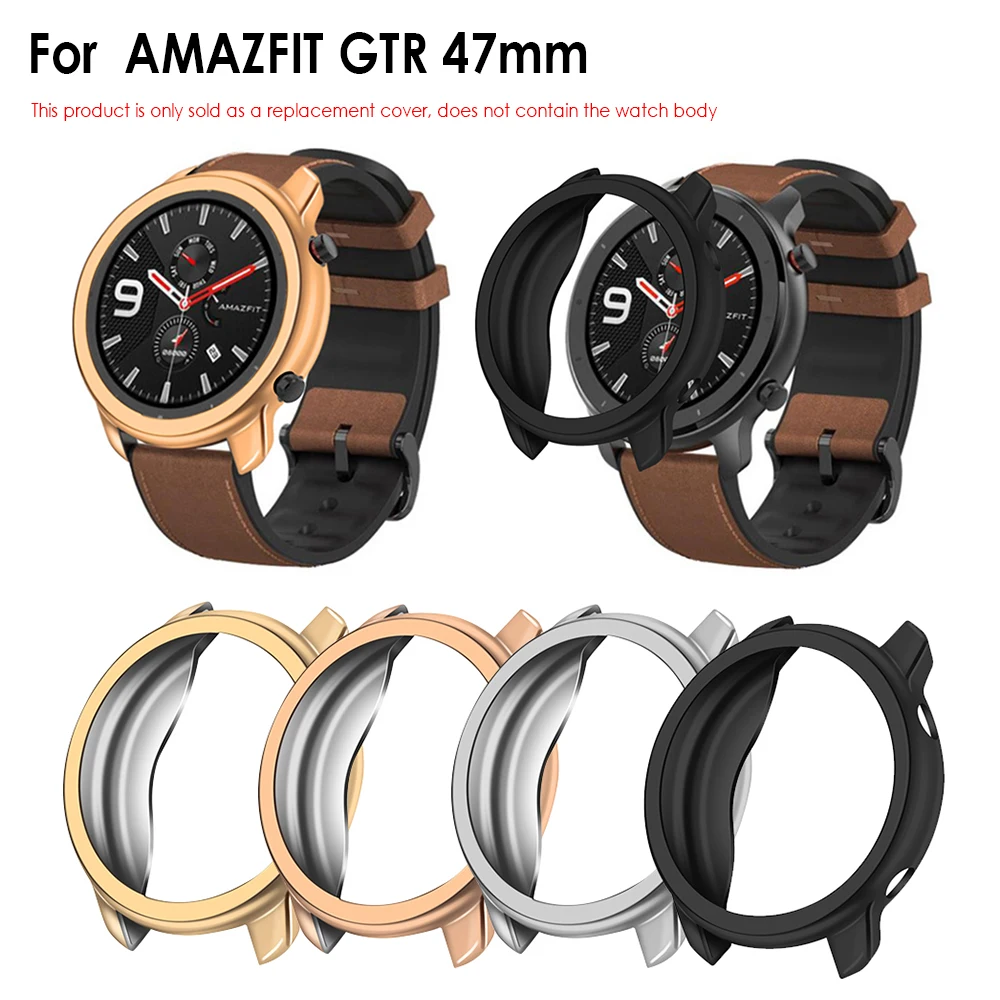 1 шт. Уход за глазами пленка закаленное Стекло Экран протектор для AMAZFIT GTR Smart Watch 42/47 мм PC часы Чехол чехол оболочка рамка для аксессуары