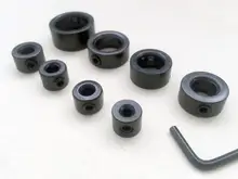 Localizador de taladro de carpintería, broca de taladro, collares de parada de profundidad, posicionador de anillo, broca de taladro de madera, 3-16mm, 8 uds.