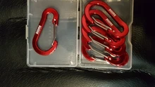 Booms Fishing CC1-ganchos de mosquetón pequeños de acero, accesorios de pesca multiherramienta para acampar al aire libre, 6 uds.