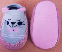 2020 nuevo bebé calcetines con suelas de goma Bebé Zapatos para bebé, niña y niño primavera otoño bebé Calcetines antideslizantes suela suave calcetín