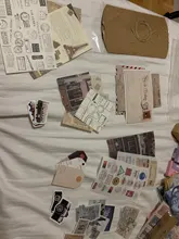 30 unids/set Vintage Scrapbooking Diy Paquete de pegatinas Retro decorativa Natural colección diario Washi etiqueta engomada de papel de arte