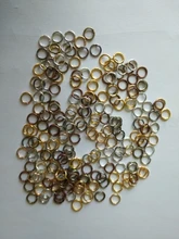 200 unids/lote 4 5 6 7 8 9 10mm saltar anillos conectores de anillos partidos para Diy joyería encontrar haciendo accesorios suministros al por mayor