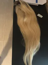 Pelucas de cabello humano Rubio degradado para mujer, pelo liso 4T613 brasileño Remy 613, peluca con malla frontal transparente, pelucas de encaje prearrancadas