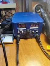 Estación de soldadura SMD de 800W, pistola de aire caliente eléctrica de calor rápido 2 en 1, soldador eléctrico de BGA refundido con pantalla Led