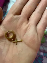 Pendientes de Clip de acero inoxidable hipoalergénicos con forma de cruz para hombre y mujer, aretes de estilo Hiphop Rock, 1 Uds.