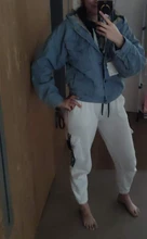 Short Coat Denim Jacket Elexs Korean Big-Fur-Collar Velvet Female Thick Student Winter