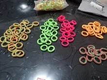 Diadema para chicas, diadema infantil de colores, gomas elásticas pequeñas para el pelo, banda de goma para bebé, accesorios para el cabello de nailon, 50/100 Uds.