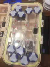 Tapón de pesca flotador, Gel de sílice transparente, tapón de goma blanco, línea de peces, grano ovalado espacial resistente, 5 grupos, 40 Uds., 7 + 1