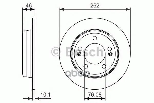 Brake Disc Rear 0986479052 Bosch No. 0986479052