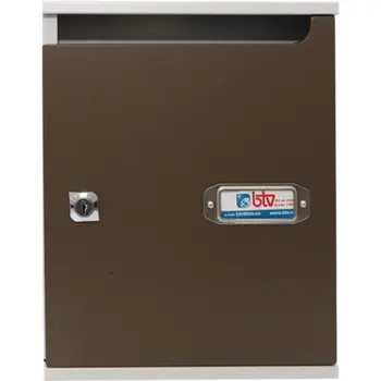 

MAILBOX EXTER. 300X240X80MM VERT BTV STEEL/MDF MOKA GALA