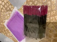 Microcepillo desechable para pestañas extensión individuales, hisopo para quitar pestañas, herramientas de extensión de pestañas, 100 unids/bolsa