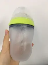 Biberones de silicona para bebé, Verde Botella/rosa, 5 oz y 8 oz, 2 paquetes, sin BPA